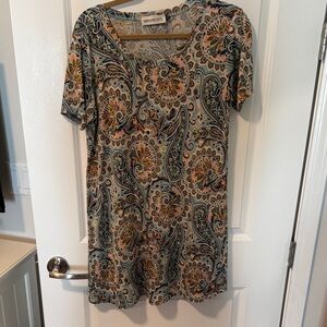 Veronica M Paisley Mini Dress - Multicolor